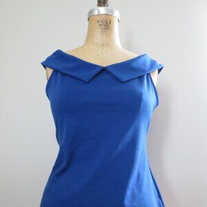 Unique Vintage 1950s Retro Blue Top - NWOT